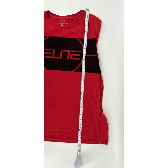 Nike Red Long Sleeve Shirt Youth XL Elite Dri Fit Athletic Cut Sports Fall - Picture 2 of 4